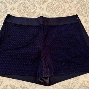 J. Crew Dark Blue Textured Shorts